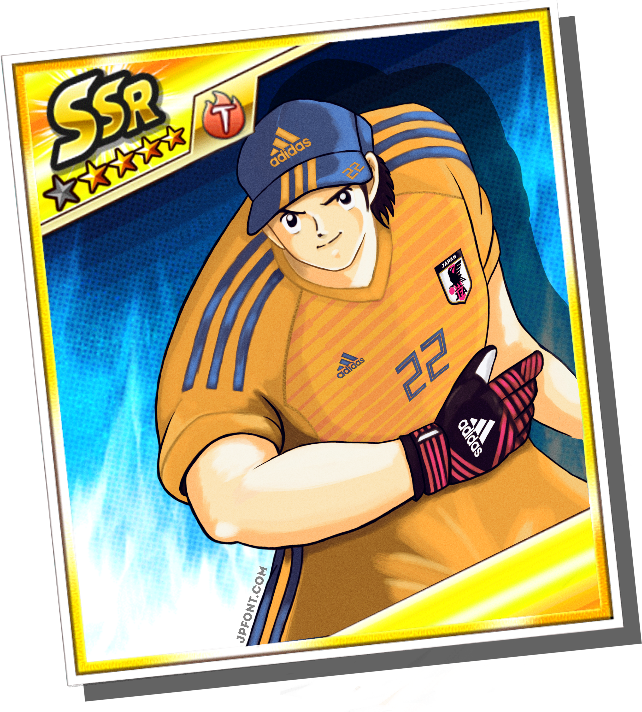 Some Genzo Artwork I Finished, I Will Love Trying And - Samurai Blue Captain Tsubasa Dream Team (2560x2782)