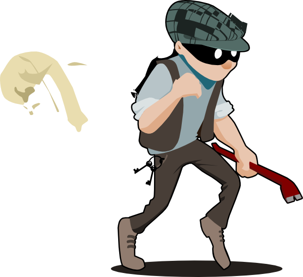 Transparent Burglar Clipart (600x549)