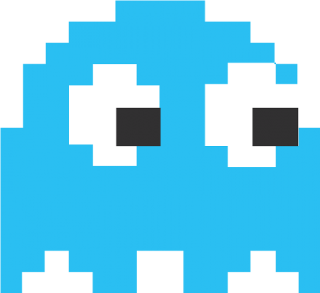 Clip Art Pac Man Free - Pacman Ghost Png (650x650)