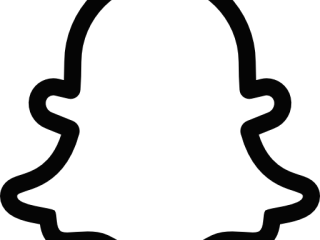 Ghost Clipart Snap - Snapchat Logo Png Transparent Background (640x480)