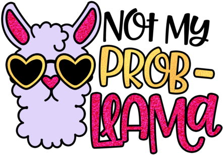 Not By Probllama - T-shirt (480x480)