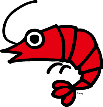 Shrimp イラスト By Harue Mizuno エビ イラスト 簡単 343x356 Png Clipart Download