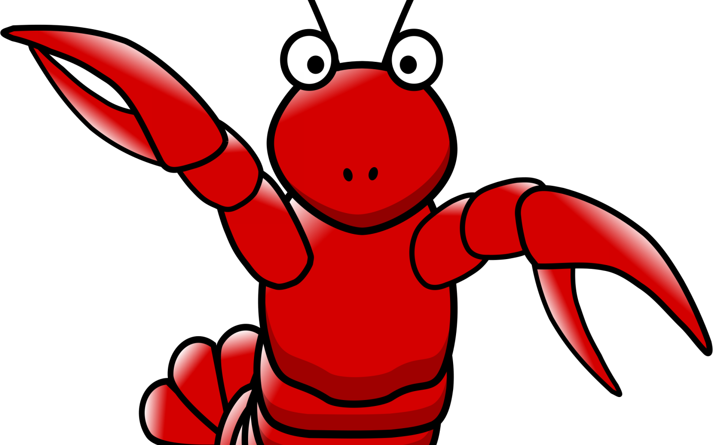 Custom Cartoon Lobster Shower Curtain (1440x900)
