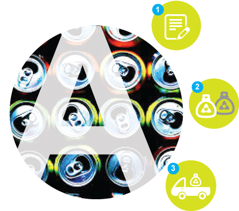 Collection Of Recyclables In Your Suburb Via A System - Circle (500x500)