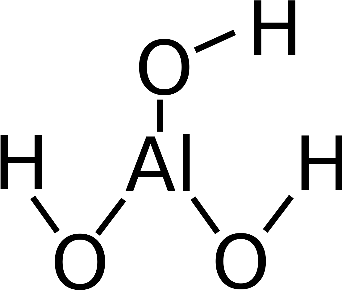 File - Aluminium Hydroxide - Svg - Lewis Structure Of Al Oh 3 (1130x1024)