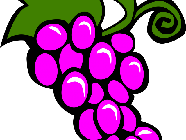 Grapes Clipart Small Fruit - Grapes Drawing (640x480)