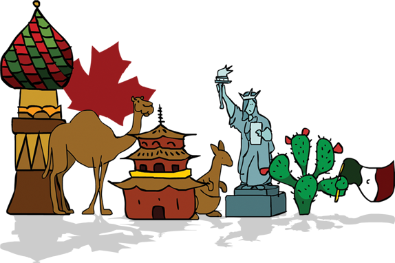 Mexico Is Big Enough - Cartoon (574x382)