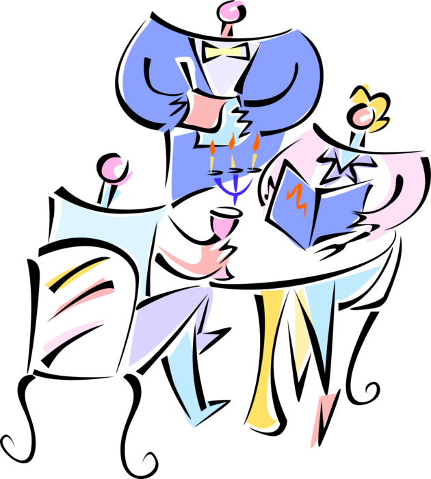 Vector Illustration Of Restaurant Maître D'hôtel Waiter - Vector Illustration Of Restaurant Maître D'hôtel Waiter (630x700)