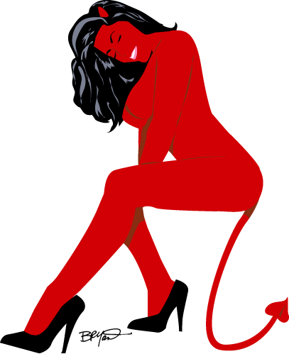 Sexy Red Devil By Vegasknight - Manchester United Red Devils (407x499)