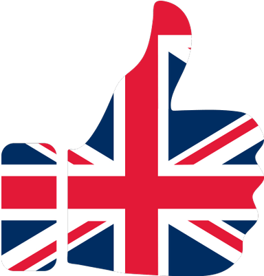 Uk Flag Thumb Up - Union Jack Flag (400x400)