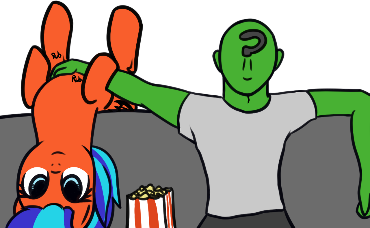 Neuro, Bellyrubs, Food, Human, Oc, Oc - Cartoon (1280x812)