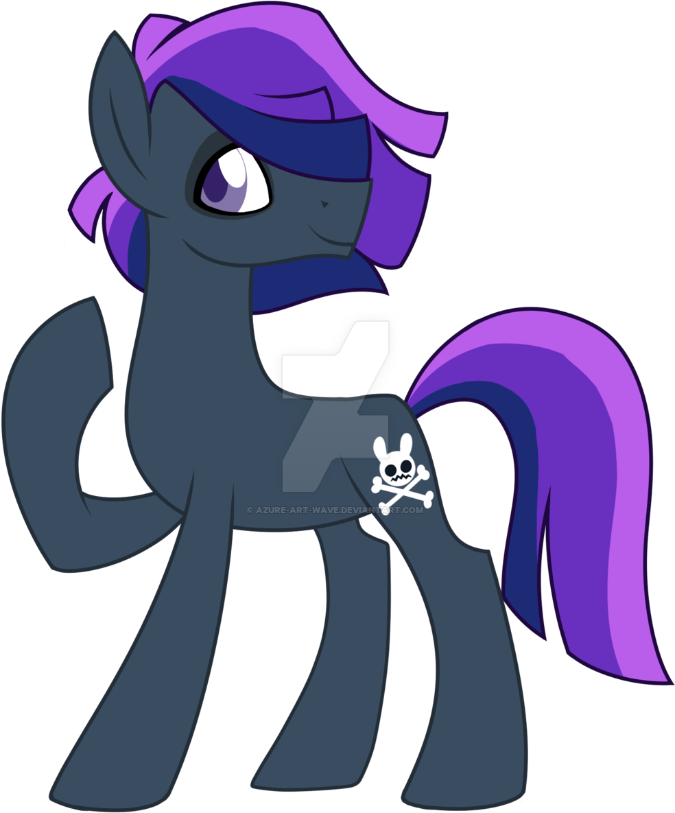 Azure Art Wave, Earth Pony, Male, Obtrusive Watermark, - Cartoon (1024x1209)