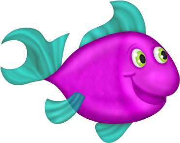 Striped Tropical Fish Clip Art Free Vector / 4vector - Sea Animals Clipart Png (400x300)