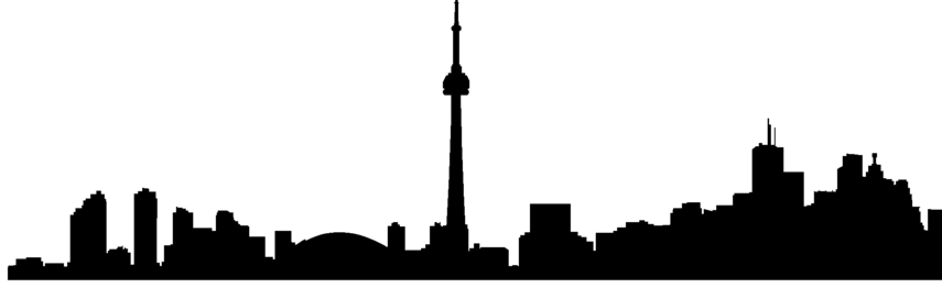 Home [pr1ntz - Toronto Skyline Black And White (855x262)