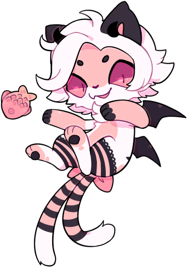 Pink Fish Biscuit By Toripng - Cartoon (434x595)