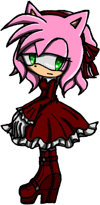 Gothic Lolita Amy By Emmythecat - Amy Rose Gothic (500x804)