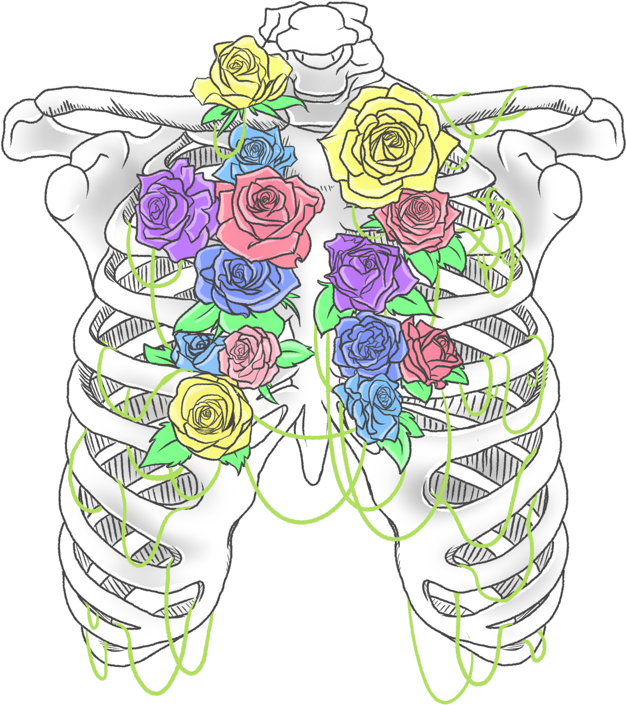 May The Bridges I Burn Light My Way • Red Rose Ribcage - Jilbāb (1280x1439)