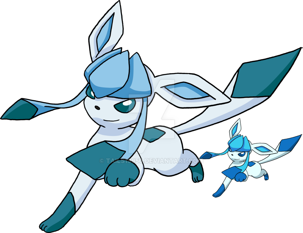 471 - Glaceon - Art V - 4 By Tails19950 - Glaceon And Shiny Glaceon (1024x787)