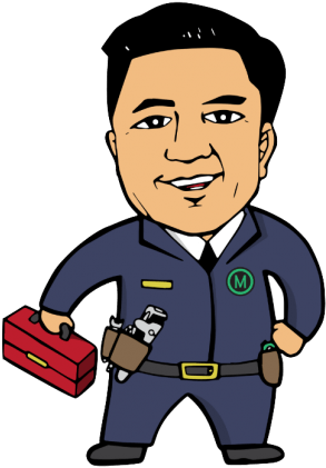 Burst Pipe & Leaks - Cartoon (329x426)