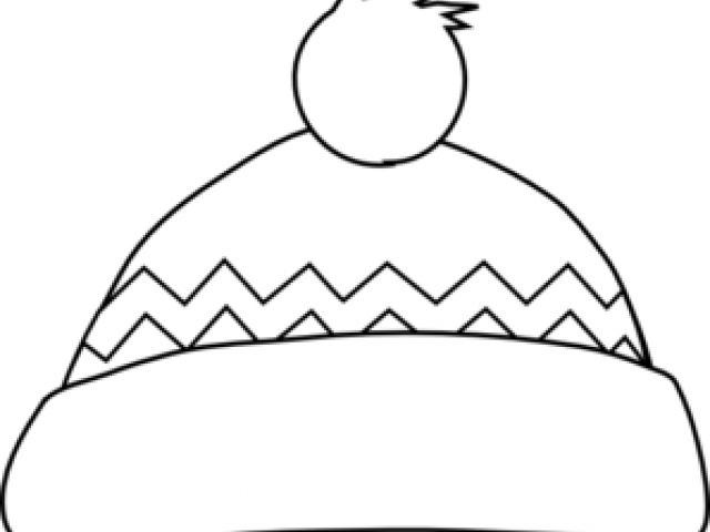 Hat Outline Cliparts - Winter Hat Clipart (640x480)