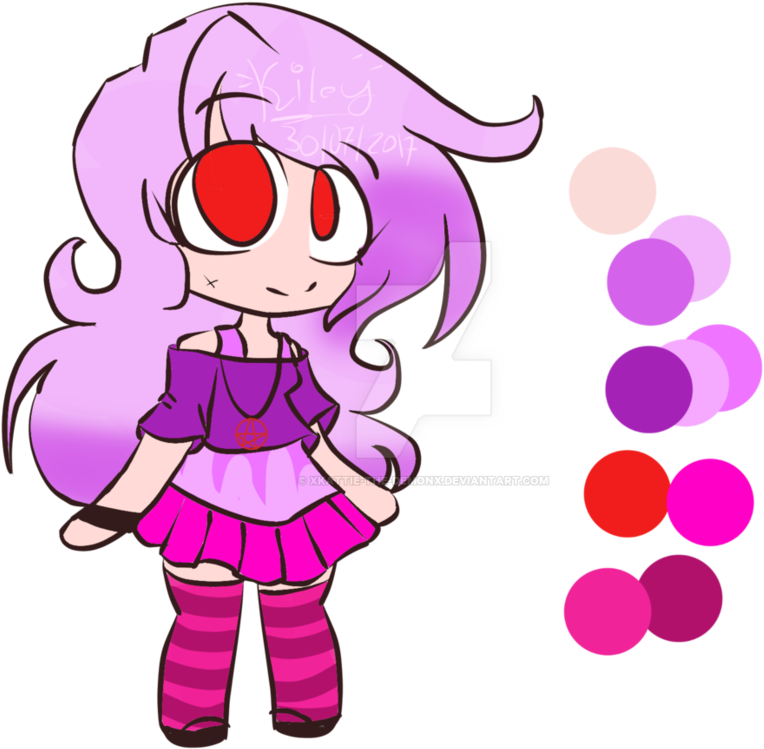 Goth Oc In Adoption By Xkattie The Demonx - Cartoon (889x898)