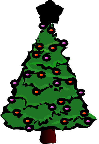Christmas Tree Greeting Cards (444x594)