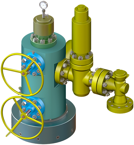 Tree Cap, As The Pressure Containment Device On The - Pipe (464x500)