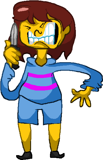 Frisk Clam Down By Indieanjelo - Cartoon (504x570)