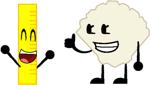 Ruler And Clam Seashell - Cartoon (623x342)