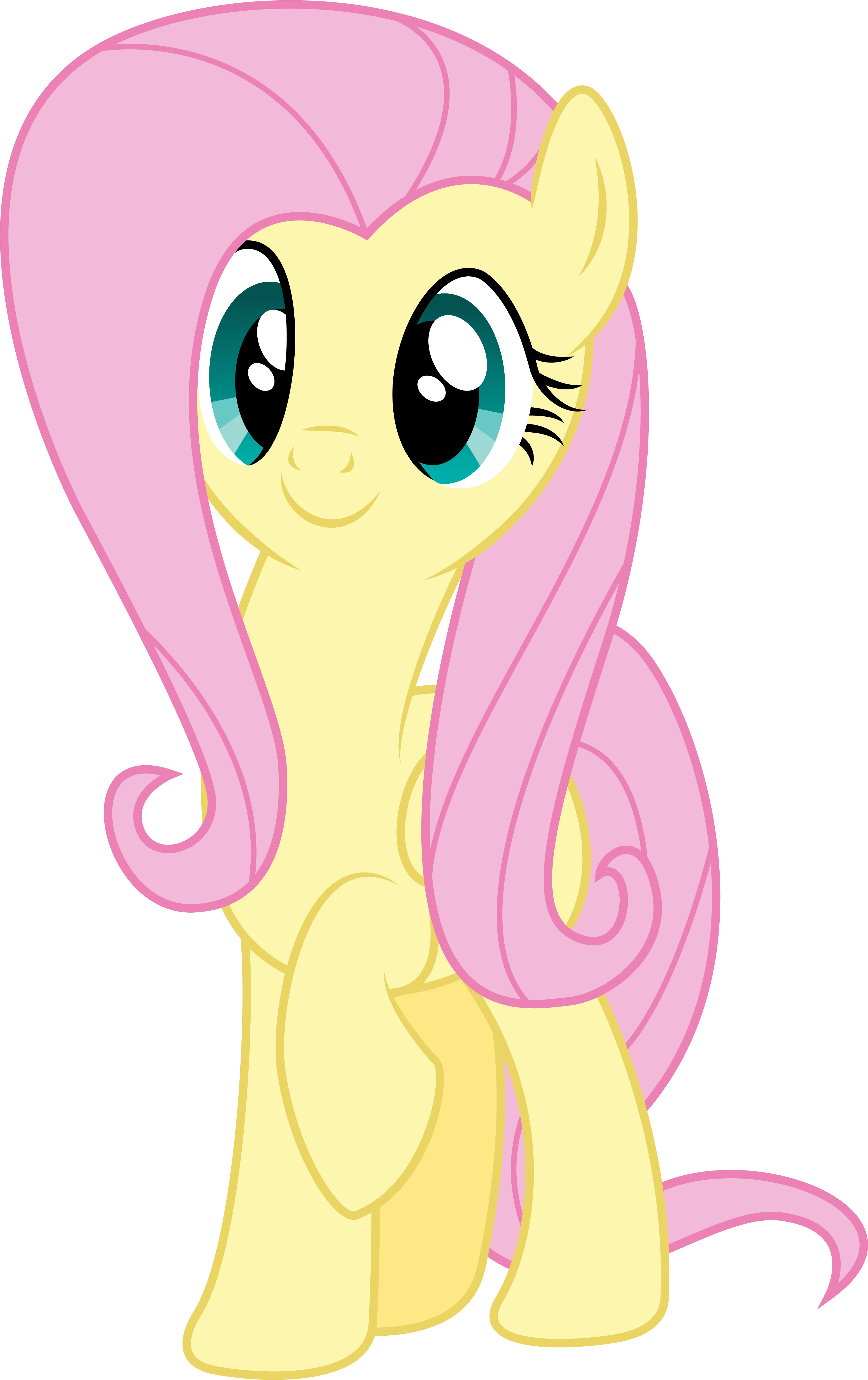 Happy Fluttershy By Illumnious - My Little Pony Young Fluttershy (3096x4919)