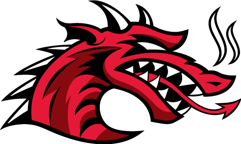 Top Gun Fighting Clams - Cortland Red Dragons Logo (483x290)