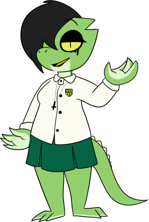 This Is Selena Espinoza, A Desert Spiny Lizard And - Cartoon (500x741)