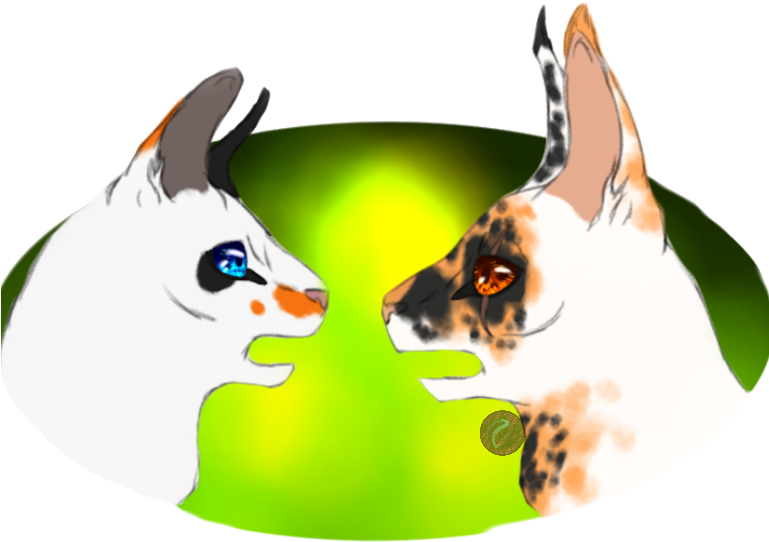 Koi Meets Koi By Dustfang210 - Cartoon (768x768)