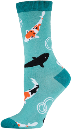 Women's Bamboo Koi Pond - Socksmith Women's Bamboo Koi Pond (293x479)