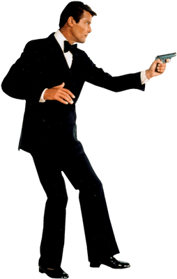 Roger Moore James Bond Transparent Png - James Bond Clipart (400x400)