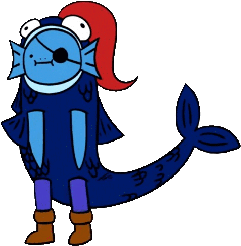 Pin Fish Clipart No Background - Undyne Sexy Fish Gif (511x484)