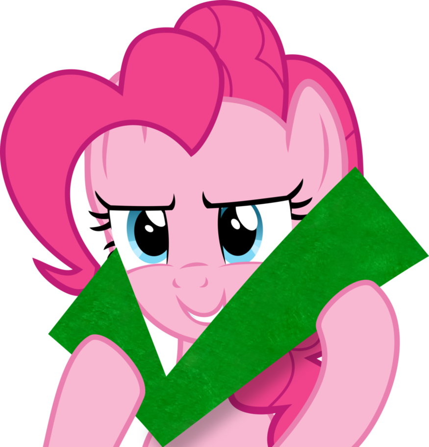Plus She's The Only Character That Takes Cartoon Physics - Mlp Pinkie Gif Png (875x913)