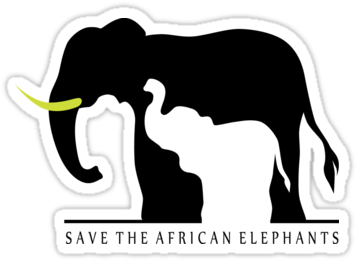 Save The African Elephants Sticker - Elephant Iphone X Hard Case (375x360)