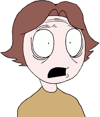 Gollum Looks Terrifying - Cartoon (424x463)