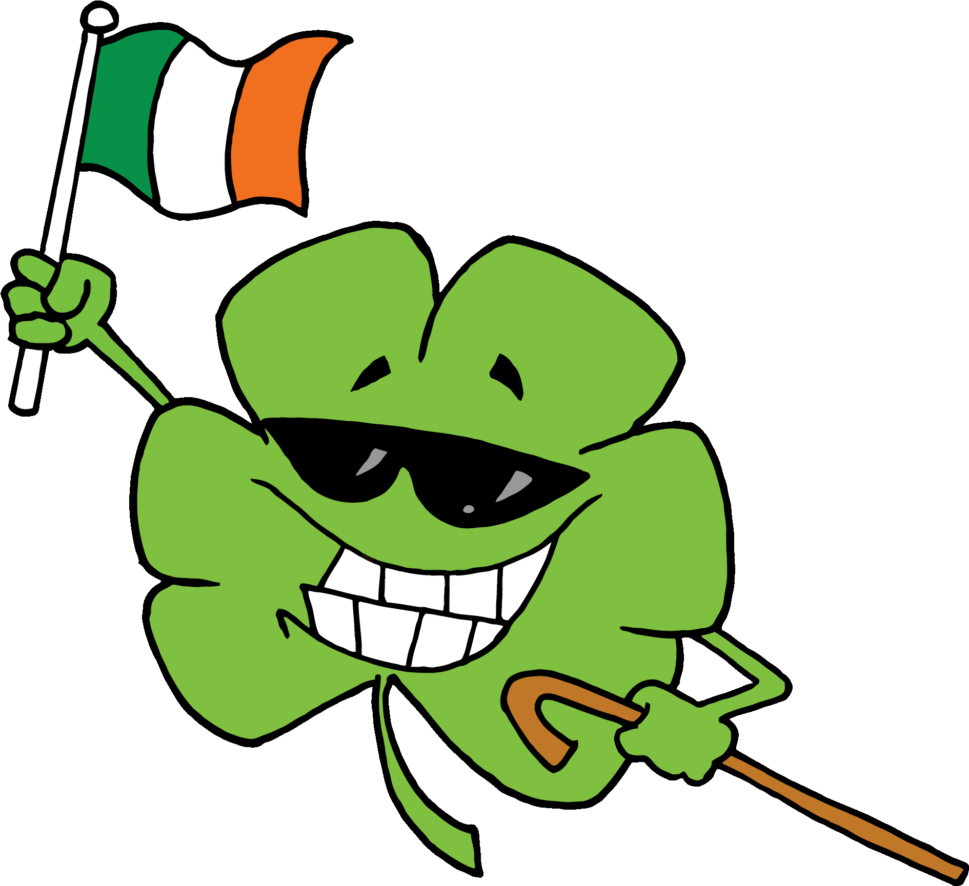 Celtic Shamrock Clip Art St Patrick Png Irish - St. Patrick's Day Shower Curtain (2000x1815)