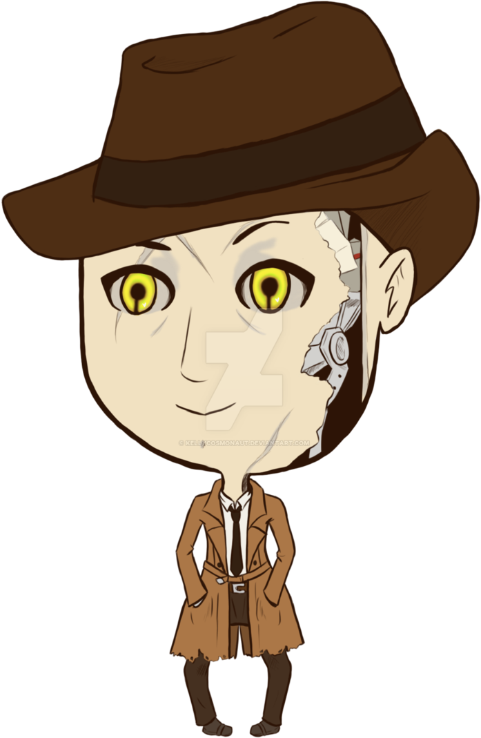 Nick Valentine By Kellycosmonaut - Cartoon (730x1095)