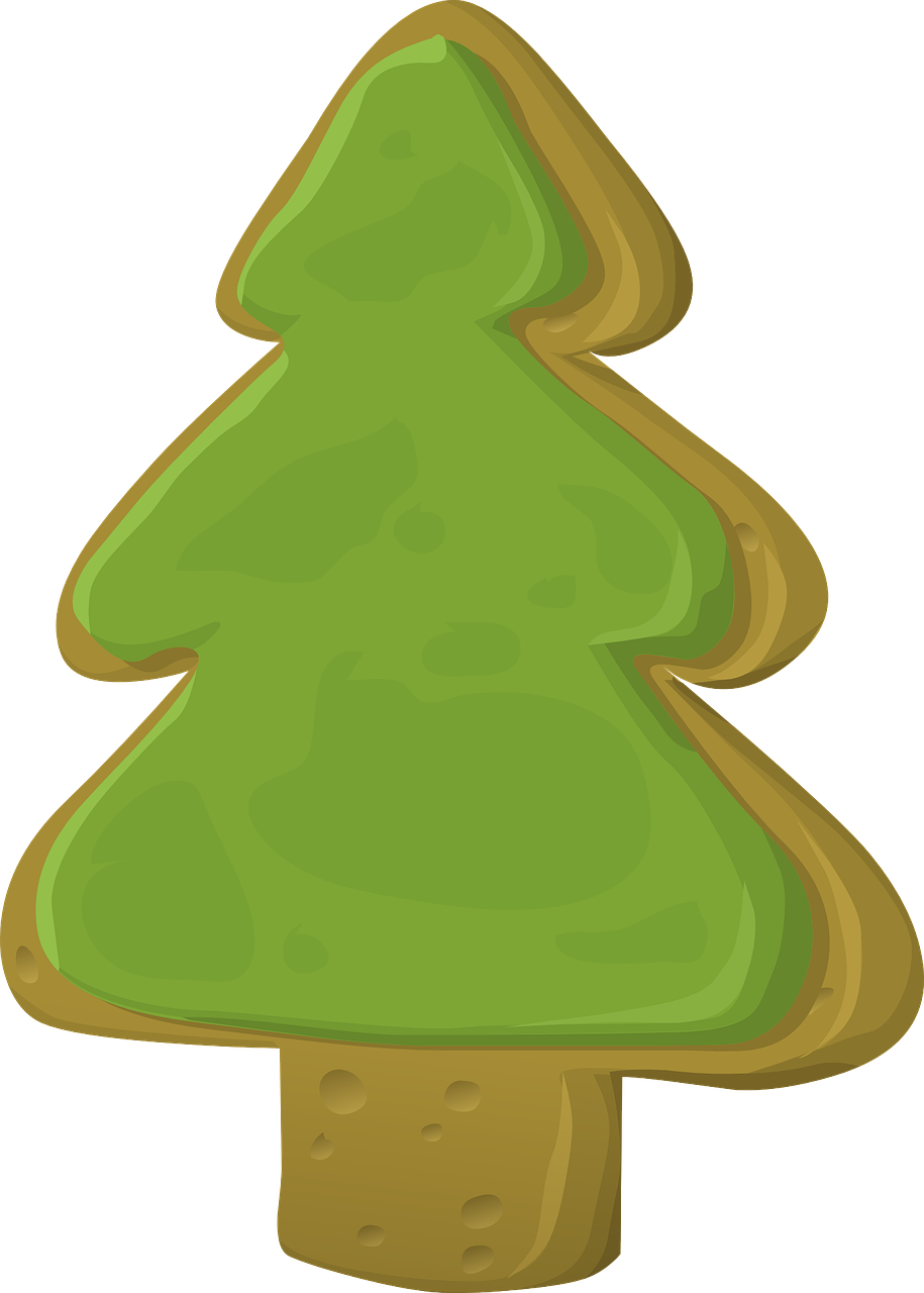 Food, Tree, Fir, Gingerbread, Biscuit, Pine - Illustration (915x1280)