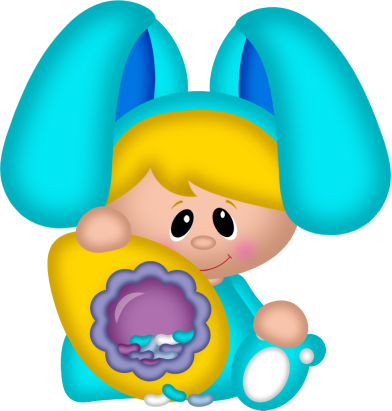 Tubes, Clipart De Páscoa - Cartoon (392x411)