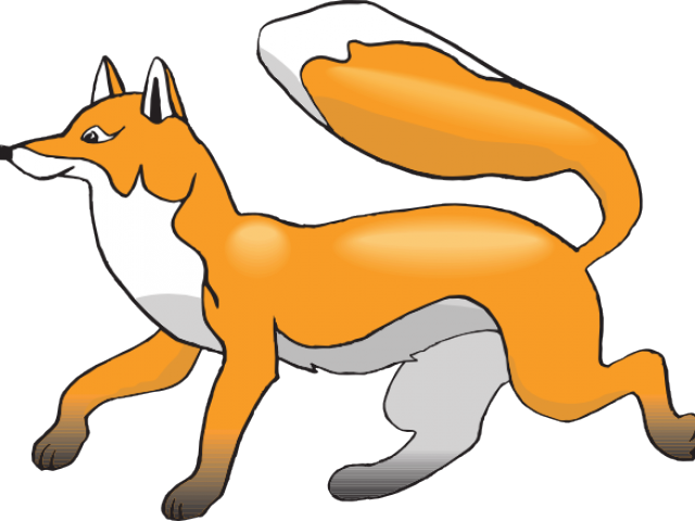 Fox Clipart Walking - Cute Fox (640x480)