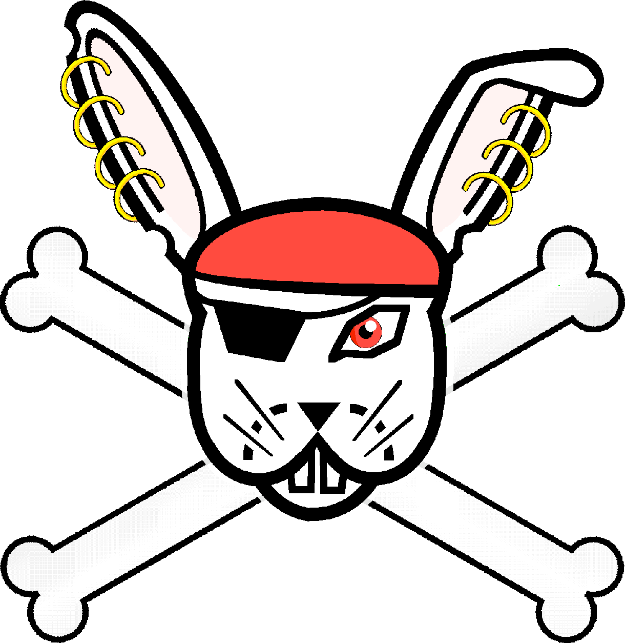 The Pirate Bunny - Cartoon (1220x1254)
