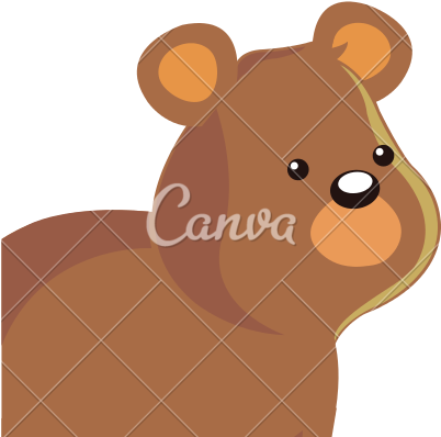 Picture Of A Cartoon Bear - Cartoon (550x550)