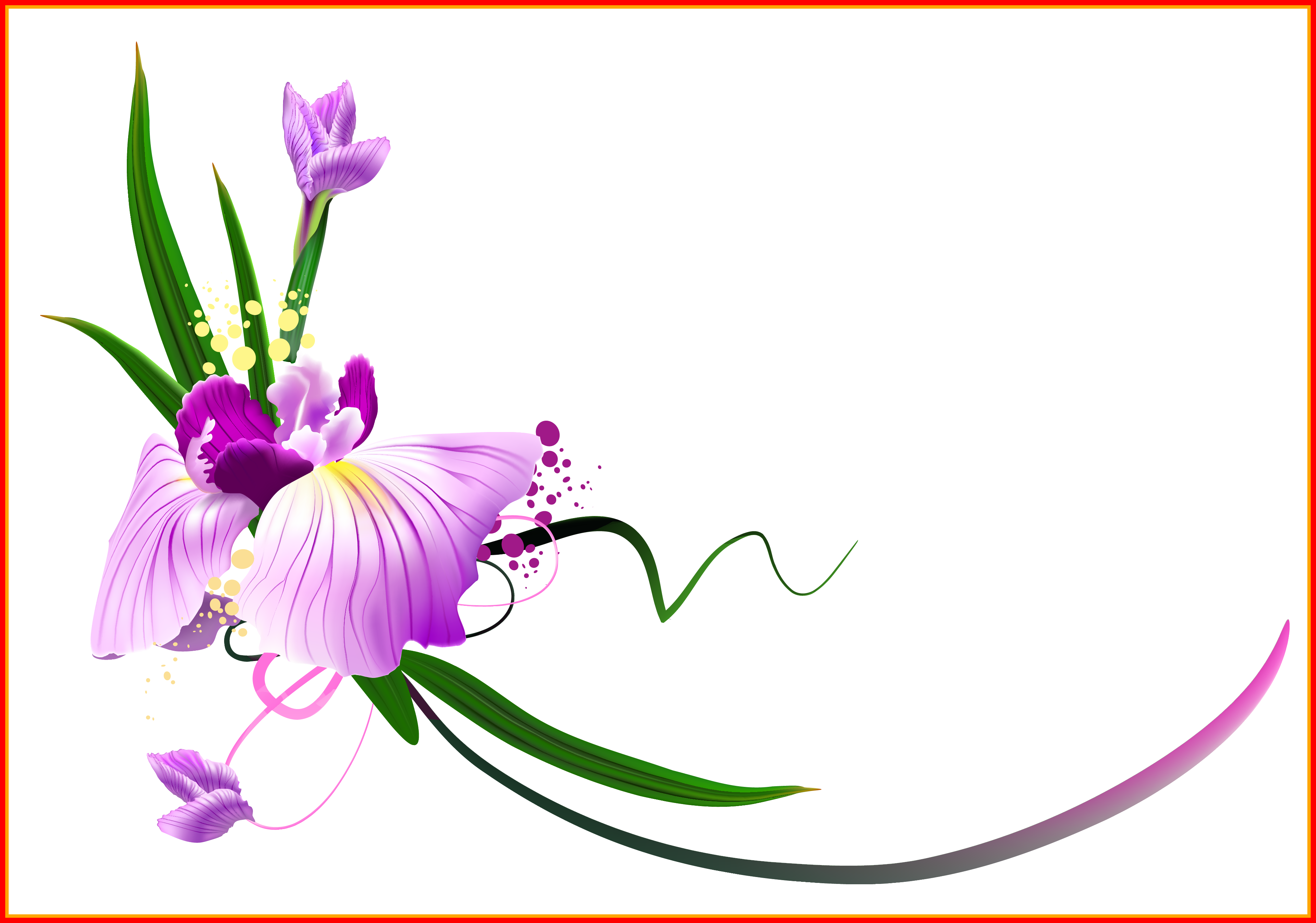 Awesome Purple Floral Decor Png Clipart Decoupage Picture - Sympathy Card For Loss Of Father (3840x2692)