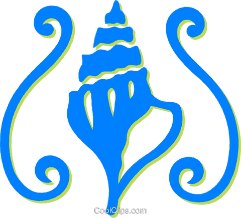Concha Do Mar Livre De Direitos Vetores Clip Art Ilustração - Sea Shell Vector (480x435)