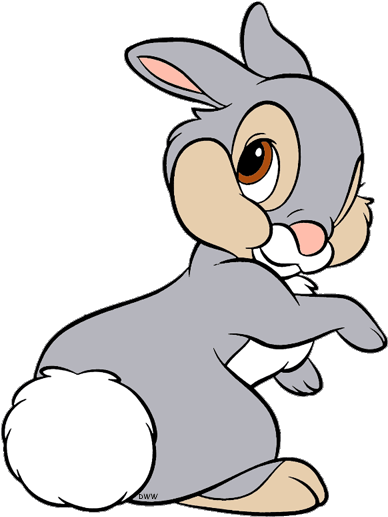 Rabbit Clipart Vintage - Thumper Rabbit (400x541)