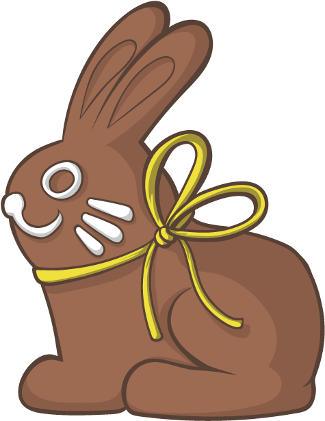 Rabbit Easter Bunny Illustration - Chocolate Bunny Vector (800x842)